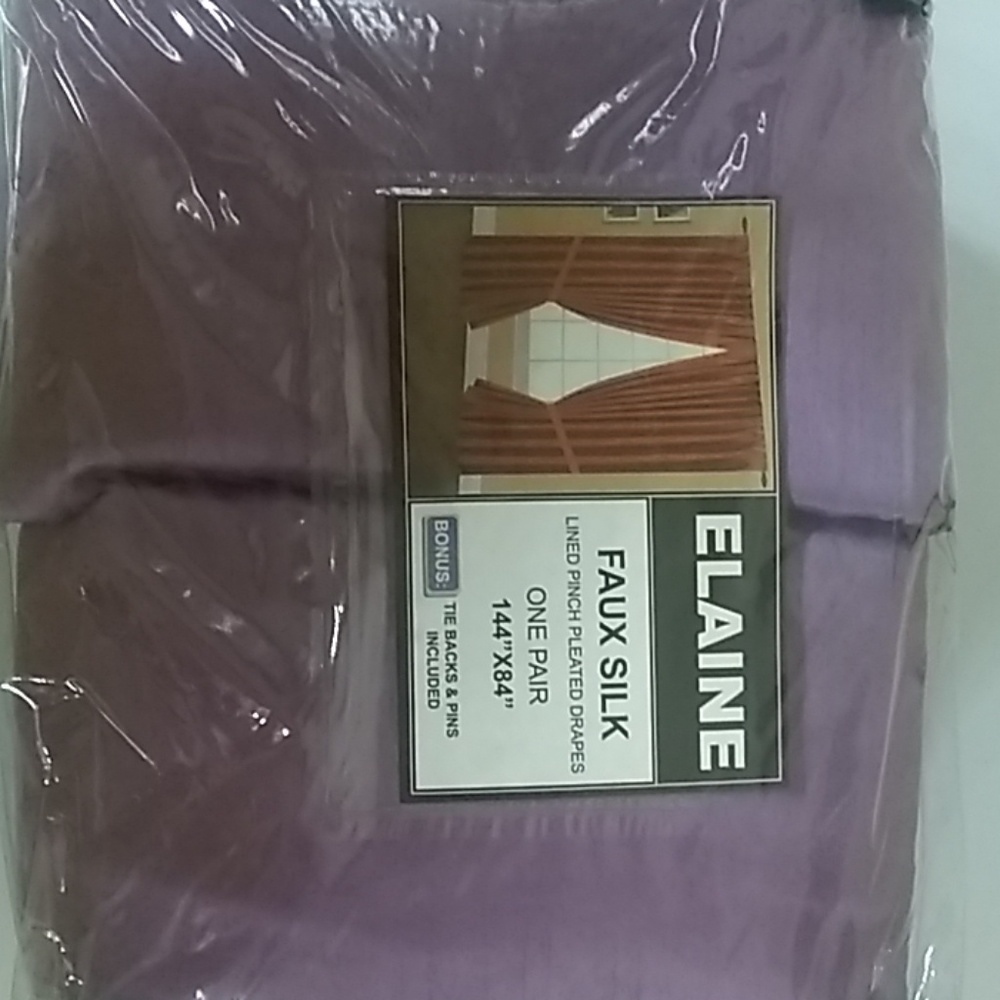 Set of unique purple drapes